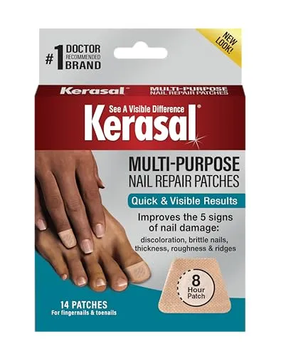 Kerasal Multi-Purpose Nail Repair Patches - 14ct NEW (Quick &amp; Visible Results )