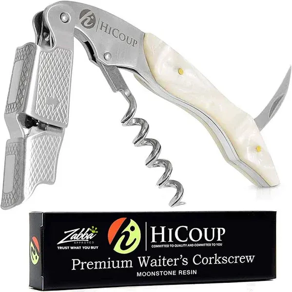 Hicoup Wine Opener - Professional Corkscrews for Wine Bottles W/Foil Cutter and 