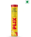 Plix Apple Cider Vinegar Effervescent Mother Weight Loss Digestion Mango - 15Tab