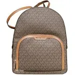 Michael Kors Jaycee Large Logo Backpack Brown