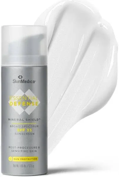 SkinMedica Essential Defense Mineral Shield SPF Sunscreen for Face. This Lightweight, Facial Sunscreen is Ideal for Oily and/or Combination Skin, 1.85 Oz