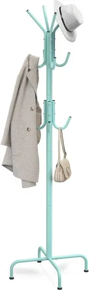 Simple Houseware Standing Coat and Hat Hanger Organizer Rack, Bronze