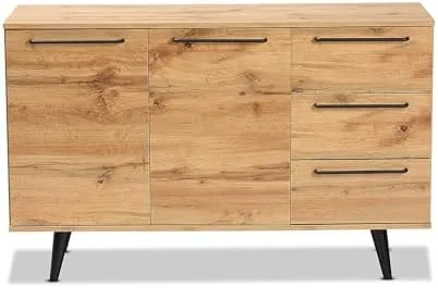 Baxton Studio Radley 3-Drawer Sideboard Buffet