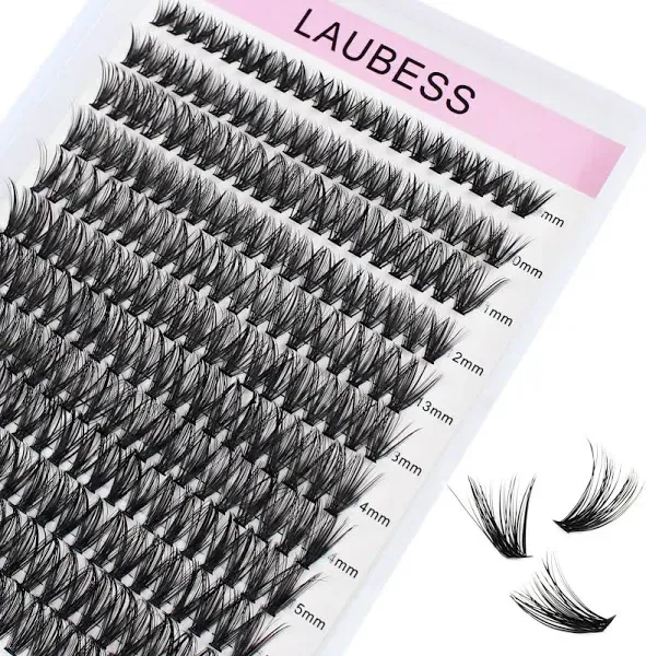 240pcs 40D DIY Eyelash Extension D Curl Long Individual Lashes Mixed Tray