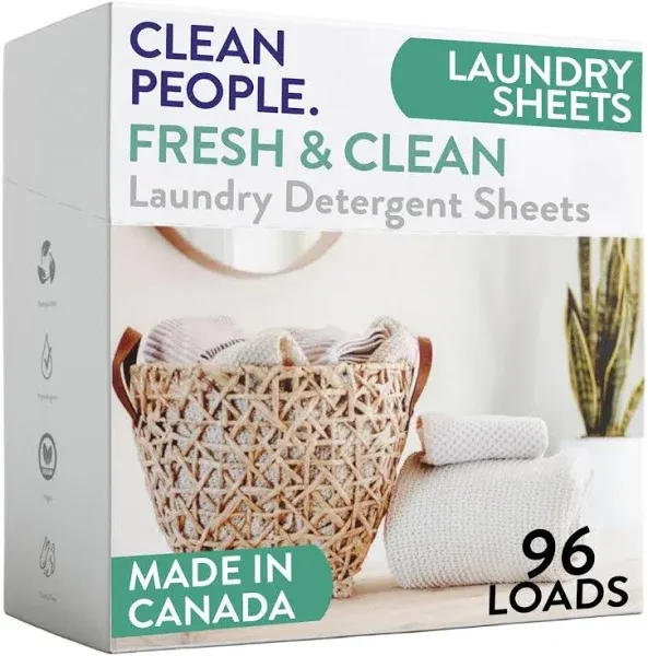 The Clean People Laundry Detergent Sheets - Hypoallergenic Laundry Soap - Ultra 