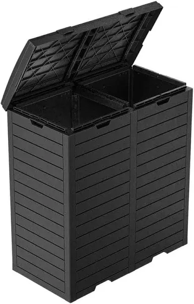 YITAHOME Outdoor Large Resin Trash Bins