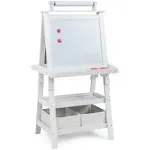 3-in-1 Double-Sided Storage Art Easel-White