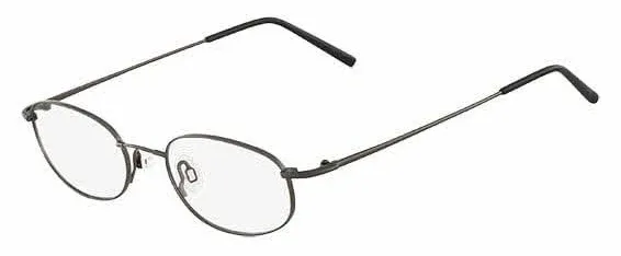 Flexon 609 Eyeglasses Unisex Gunmetal Oval 50mm New 100% Authentic