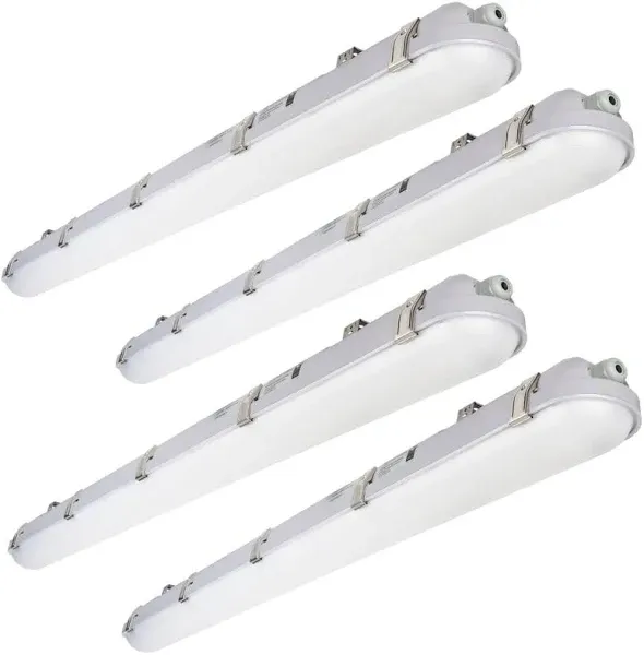 DAKASON 4-Pack LED Vapor Tight Light 40W (80W Eq.) 4200LM, 4ft Outdoor Shop Light Waterproof 5000K IP66 100-277V LED Vapor Proof