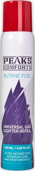 Peaks Comforts Butane Fuel Butane Refill for Kicthen Torch