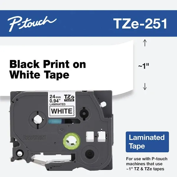 Brother P-touch TZe Laminated Tape