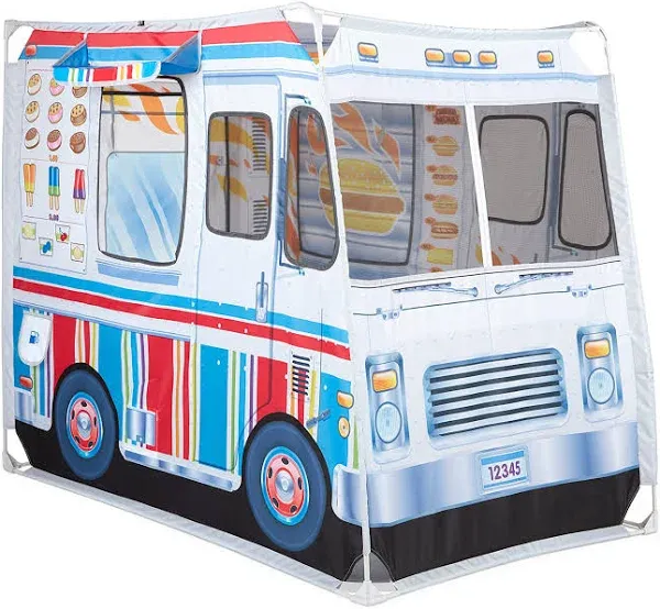 Ice Cream Food Truck Play Tent Role Play Toy Roomy Sturdy 4 Foot Outdoor Fabric