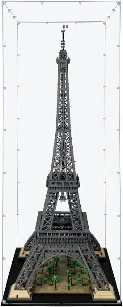 Acrylic Display Case Compatible for Lego Eiffel Tower #10307, Dustproof Display Case (Case Only) (Lego Sets are NOT Included)