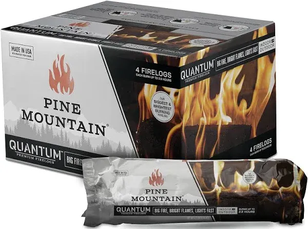 Pine Mountain Quantum Fire Log Pack of 4