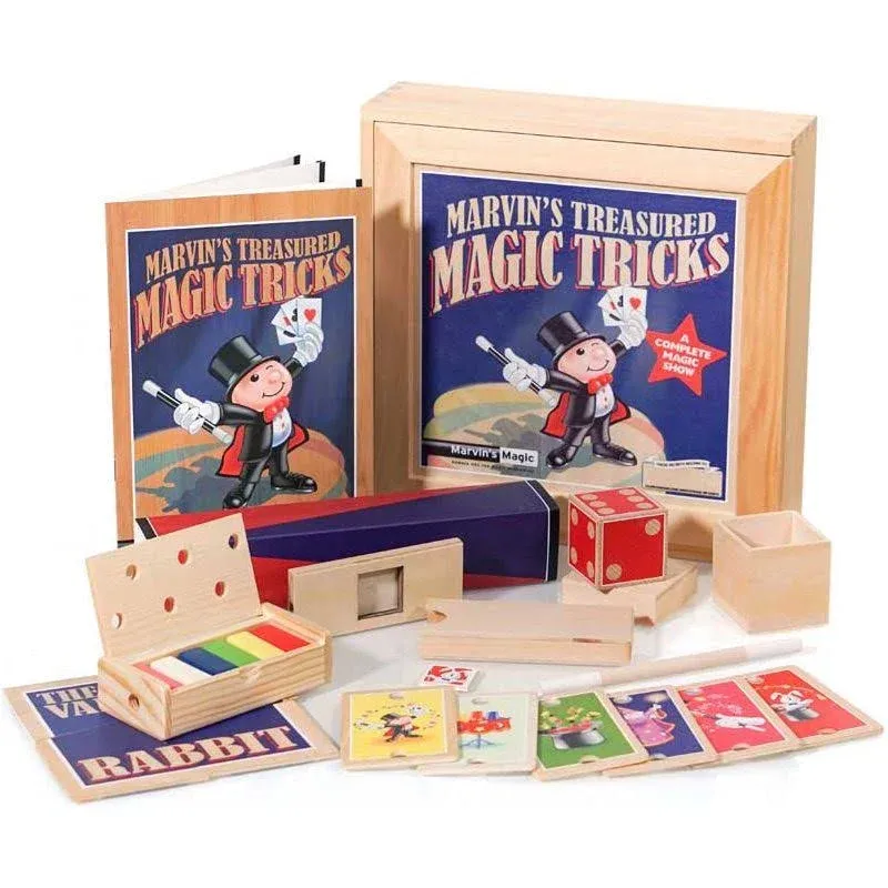 Marvin's Magic Treasured Magic Tricks Wooden Set