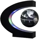 Floating Globe with LED Lights C Shape Magnetic Levitation Floating Globe Wor...