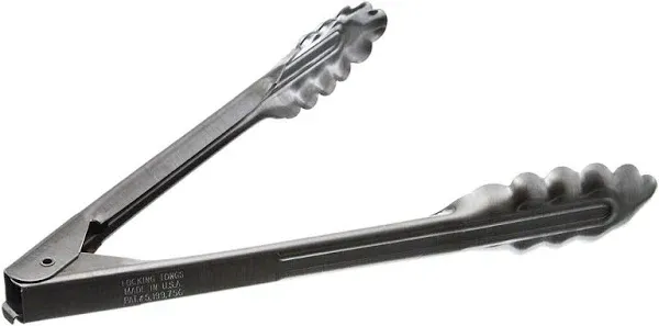 9 Inch Heavy Duty Stainless Steel Restaurant Tongs With Lock 4409 Hdl 1 Pack