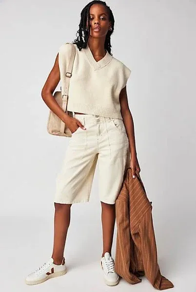 Free People Easy Street Vest Cream / S