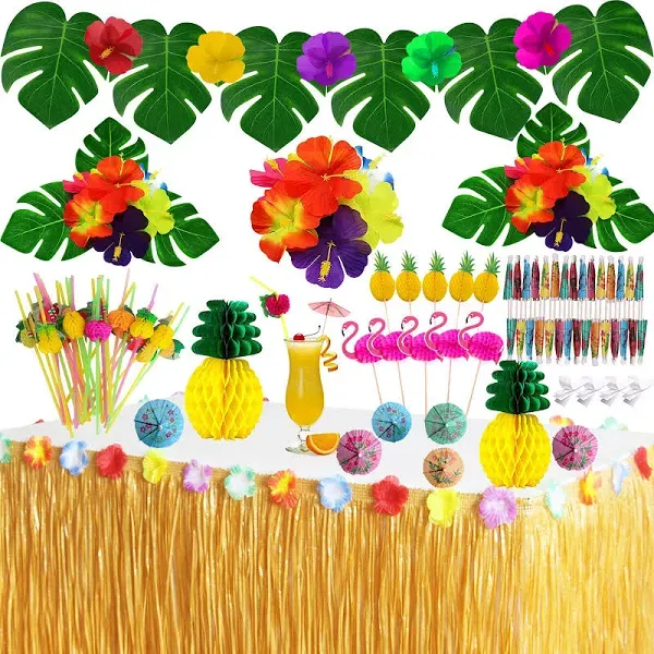 Tropical Luau Party Decorations Set