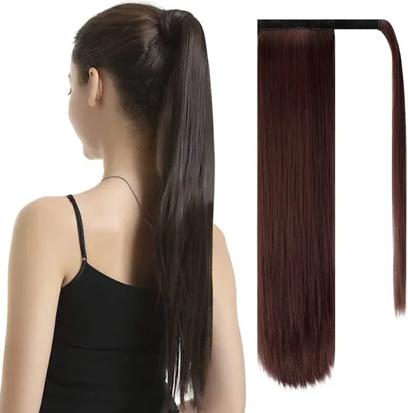 BARSDAR Women's 26" Long Straight Ponytail Extension Clip