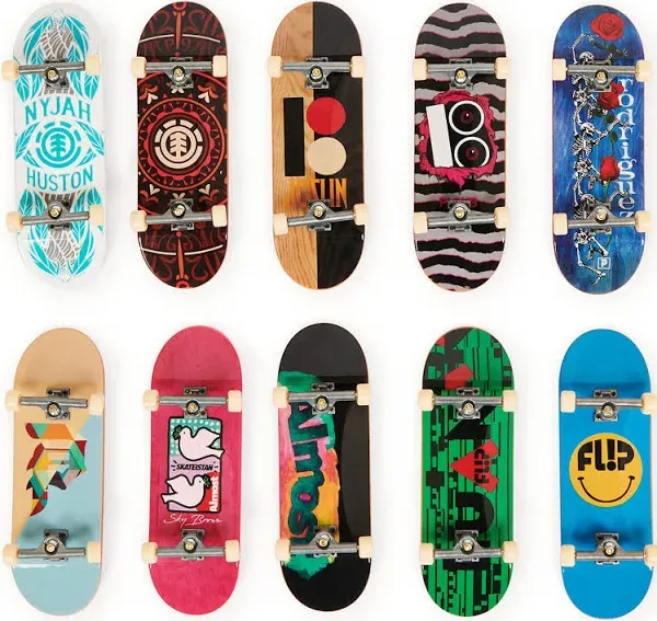 Tech Deck DLX Pro 10-Pack of Collectible Fingerboards for Skate Love