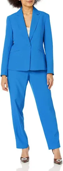 Le Suit Women's 1 Button JKT W/Sl & Slim Pant