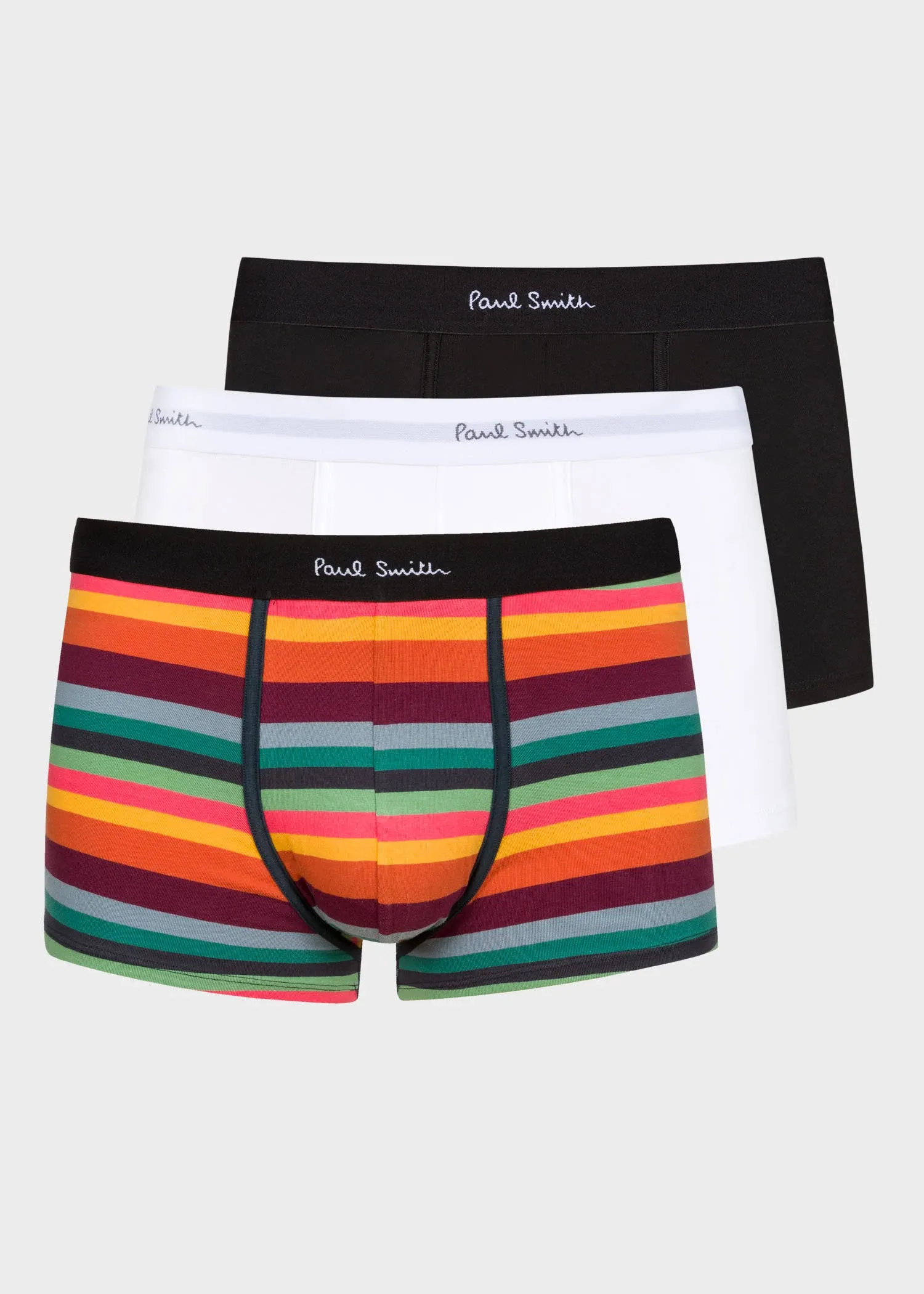 Paul Smith White 3 Pack Trunks - S