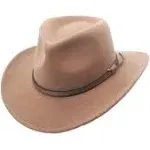 Denver Crushable Wool Felt Outback Western Style Cowboy Hat by Silver Canyon