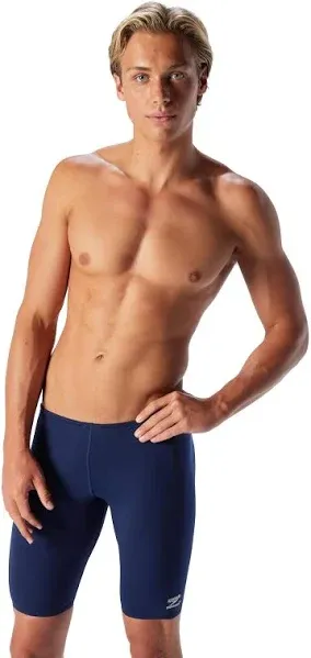 Speedo Men&#039;s Swimsuit Jammer Endurance+ Solid Team Dark Green Size 36 NEW $55