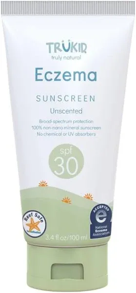 TruKid Eczema Daily Unscented SPF 30+ Natural Sunscreen