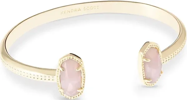 Elton Gold Plated Cuff Bracelet in Bronzed Veined Red & Fuchsia by Kendra Scott