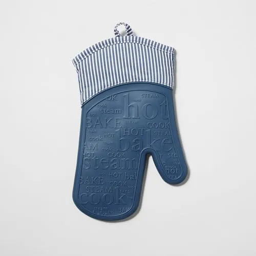 Sur La Table Striped Silicone Oven Mitt