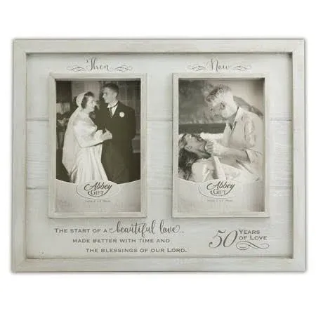 Abbey & CA Gift Then & Now 50th Anniversary Frame