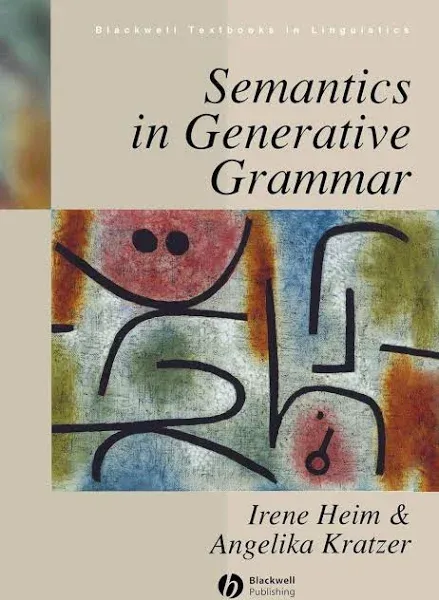 Semantics in Generative Grammar