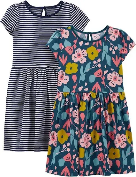 Simple Joys by Carter's Girls' Short-Sleeve and Sleeveless Dress Sets