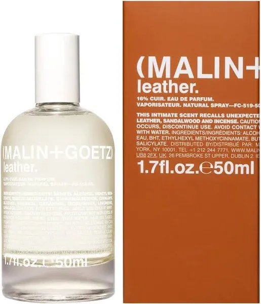 Malin+Goetz Leather Eau De Parfum  1.7oz/50ml New With Box