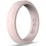 Enso Rings Thin Bevel Series Silicone Ring - Pink Sand - 3