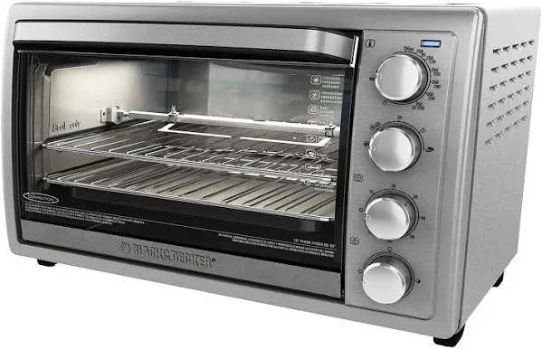 Black+Decker Rotisserie Convection Countertop Toaster Oven TO4314SSD