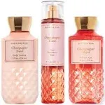 Bath & Body Works - Champagne Toast - Daily Trio - Shower Gel, Fine Fragrance Mist & Super Smooth Body Lotion (Packaging Varies)