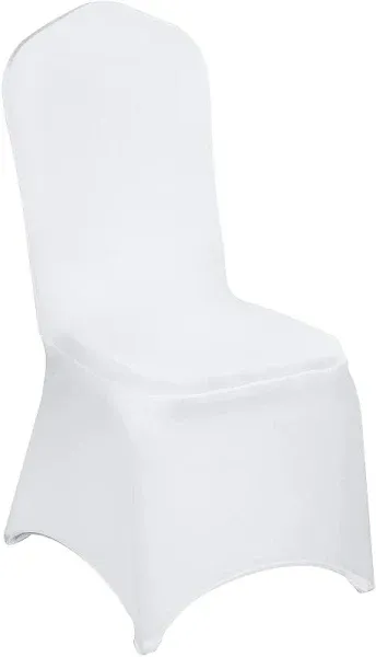 VEVOR 100X Chair Covers Stretch Chair Cover Universal Wedding Chair Cover White