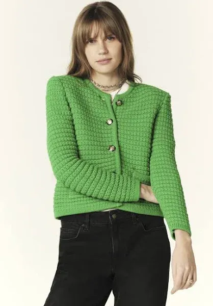 Ba&Sh Women's Gaspard Crewneck Cardigan Sweater