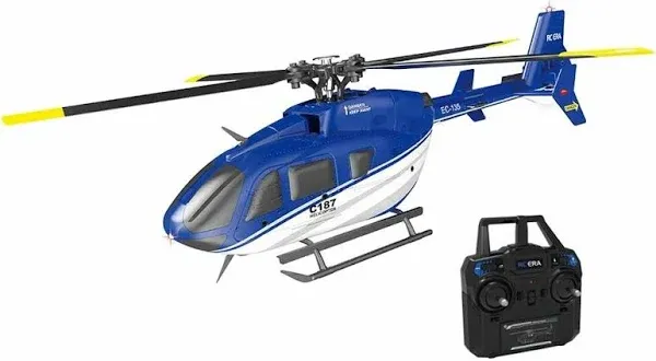 ERA C187 RC Helicopter - 2.4G 4CH 6-Axis Gyro with Optical Flow Localization & Altitude Hold - RTF Flybarless Scale for Beginners & Advanced Flyers