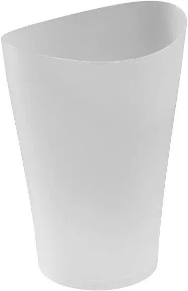 Rubbermaid Spa Works Vanity Wastebasket, Home/Bathroom/Office Use, Small 2.25 Gallon, Plastic, Gunmetal Blue, Home/Kitchen/Garage/Apartment/Office