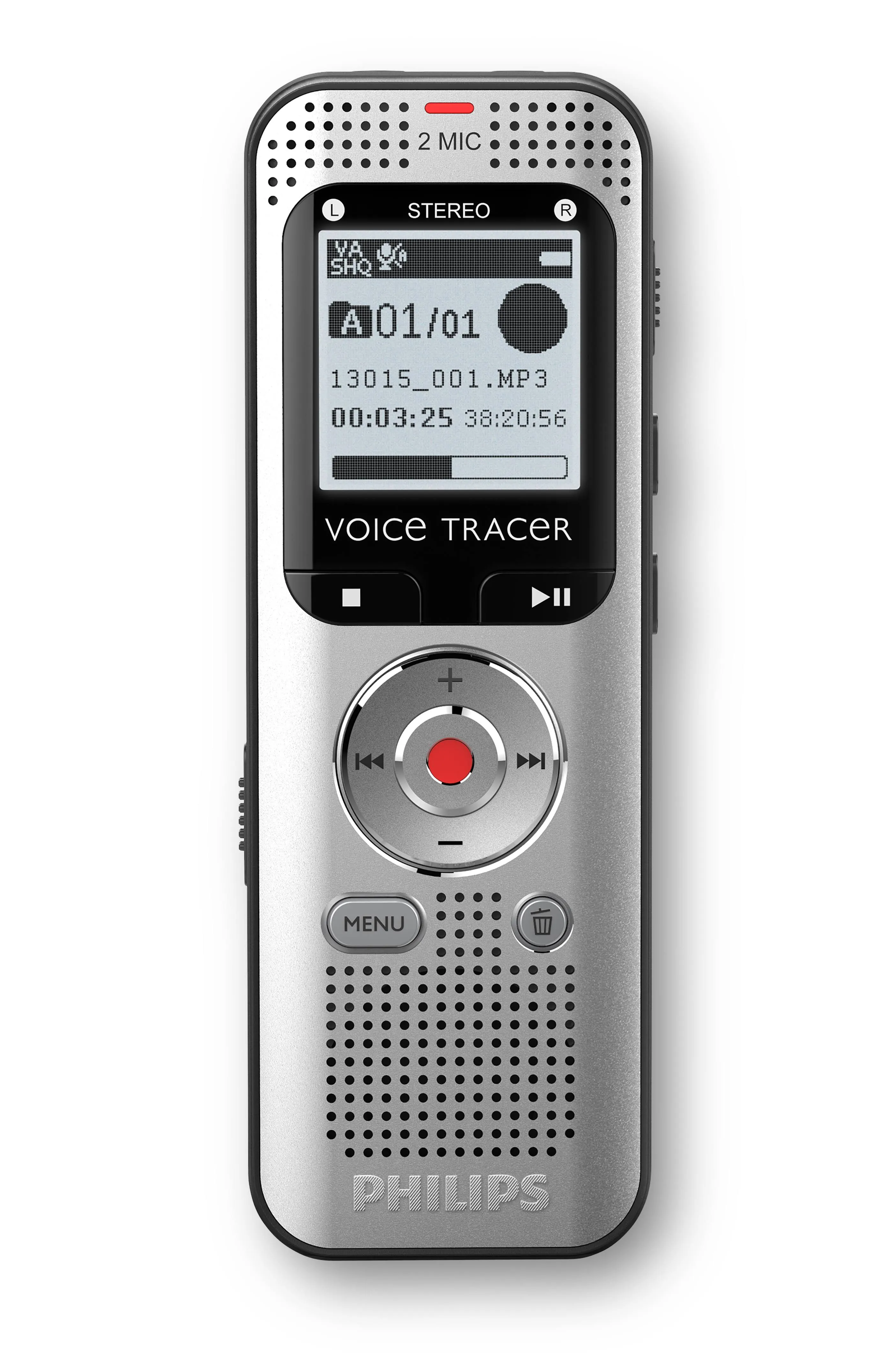 Philips Voice Tracer DVT2015 Dictaphone Internal Memory &