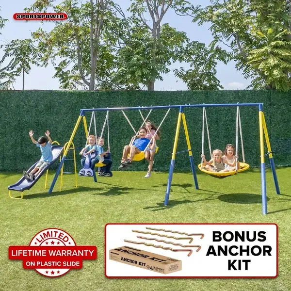 Sportspower Super Star Swing and Slide Set