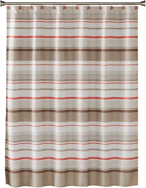 Saturday Knight Ltd. Coral Garden Stripe Shower Curtain