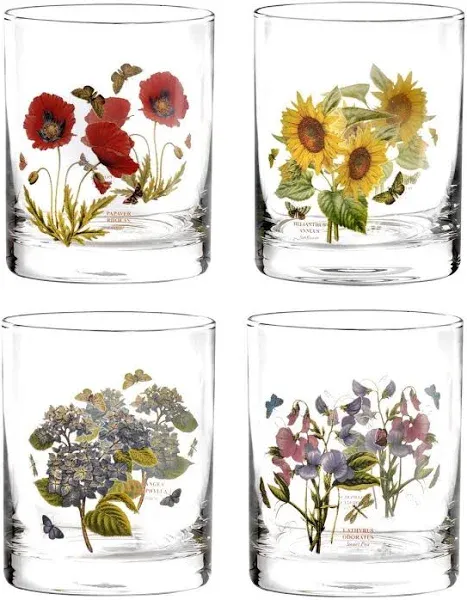 Portmeirion Botanic Garden Double Old Fashioned Glasses (Set of 4)