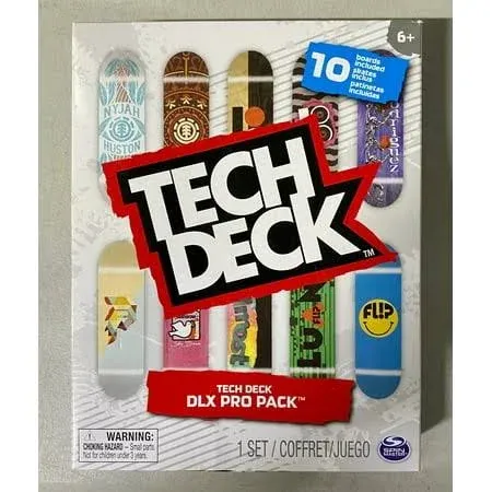 Tech Deck DLX Pro Pack 10 Skate Boards Included Fingerboards, skates Toy NEW