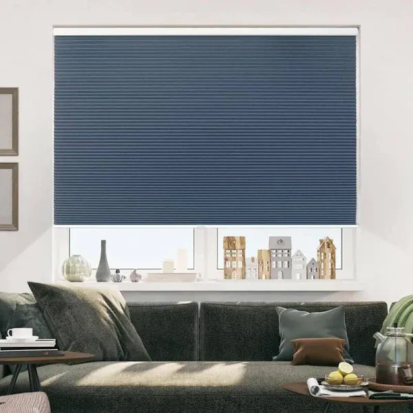  Cellular Shades Cordless Blackout (W)24&#034; x (H)36&#034; Grey-white (Blackout)