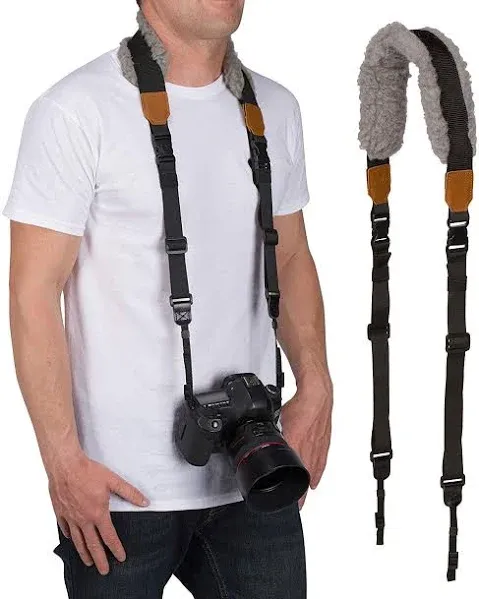 Movo MP-SS8 DSLR Camera Strap - Quick Release Sheepskin Neck Sling Shoulder...